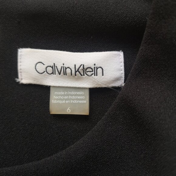 NWT Black Calvin Klein Dress, Size 6 - Picture 4 of 5